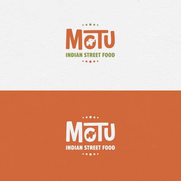 Curries logo with the title 'Indian street food logo'