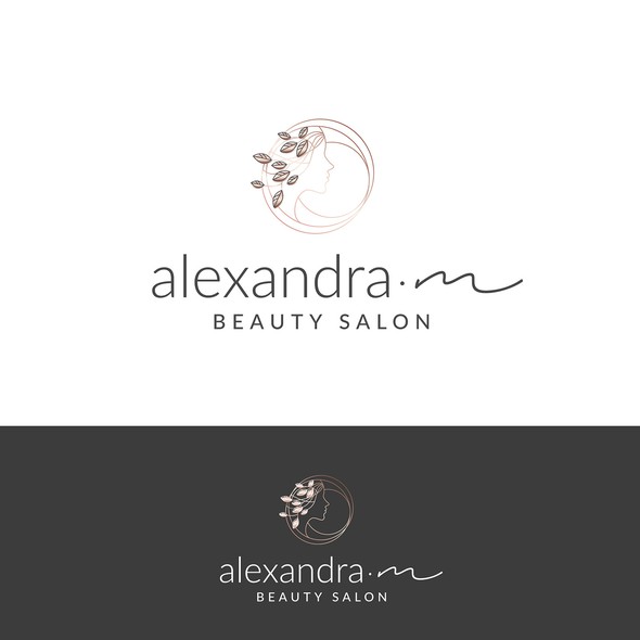 Nice logo with the title 'Logo concept for a beauty salon'