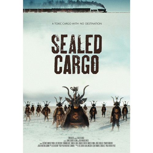 Movie design with the title 'Movie poster for Sealed Cargo'