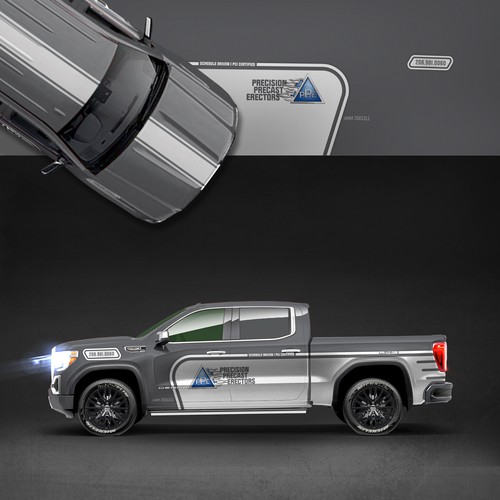 Decal design with the title 'GMC Sierra decal'