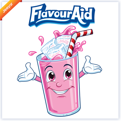 Mascot artwork with the title 'FlavourAid'