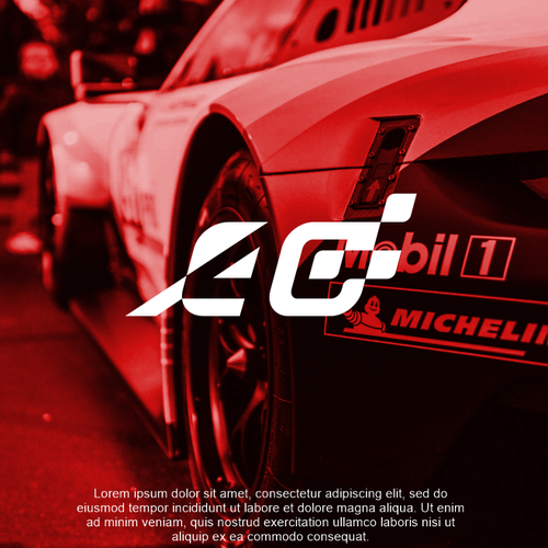 Driver design with the title 'Bold Sport  Logo a racing driver A0-(40)'