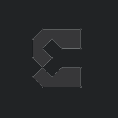 E logo with the title 'Brandmark-NR0511'