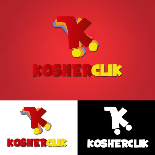 Marketplace logo with the title 'kosher click Logo Concept for App Market'