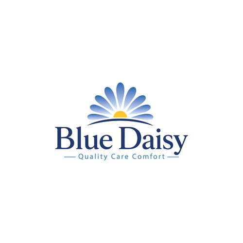 Bd logo with the title 'Evolve Our Existing Blue Daisy Logo into a Premium Adult Healthcare Brand'