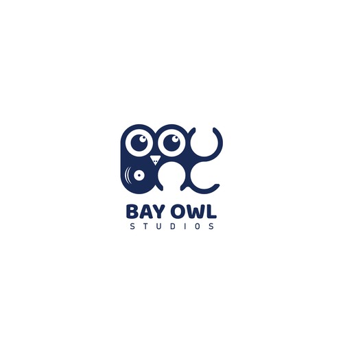 Recording studio design with the title 'Bay Owl Studio'