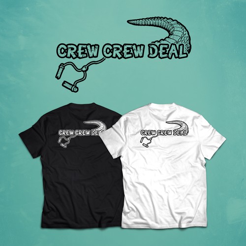 Crocodile design with the title 'Crew Crew Deal'