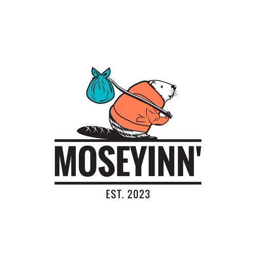 Road trip logo with the title 'Moseyinn''