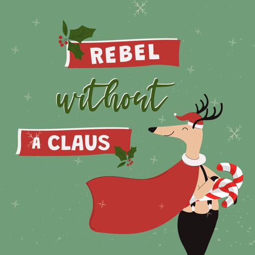 Christmas artwork with the title 'Illustration for Christmas card collection'