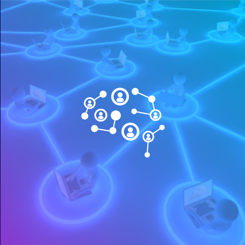 Employee logo with the title 'brain with connection people'