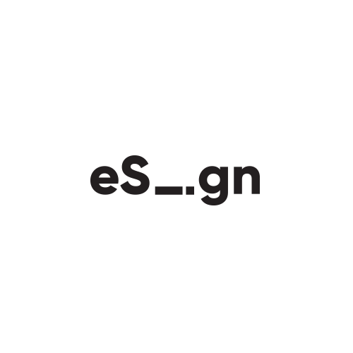 Whitespace design with the title 'eSign'