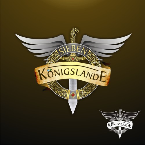 Ring logo with the title 'sieben konigslande'