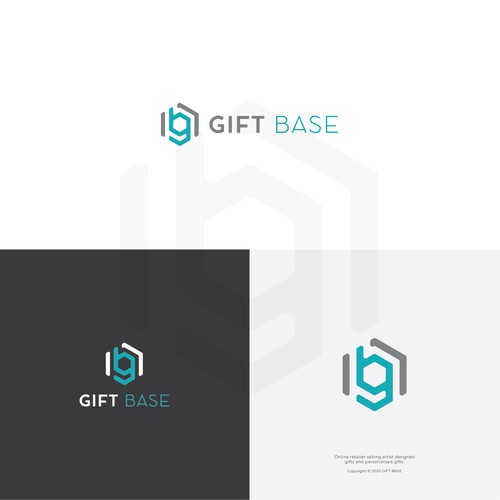 Symbolic design with the title 'Logo Concept for Personalize Gifts called Gift Base'