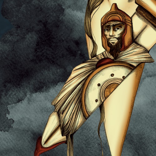 Warrior artwork with the title 'Sister of the Veil'