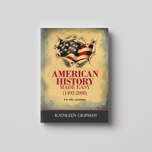 Historical fiction book cover with the title 'American History Made Easy'