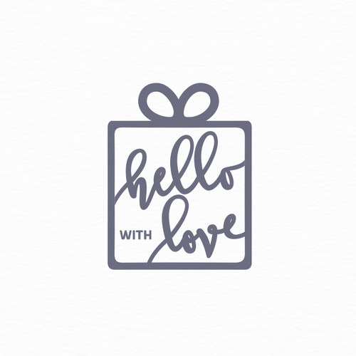 Subscription box logo with the title 'Gift subscription box logo'