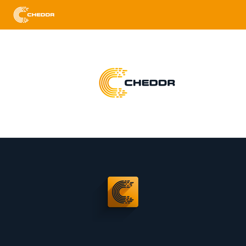 Sharp logo with the title 'Cheddr: SaaS (software as a service) company'