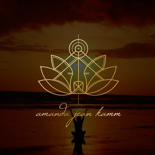Yoga studio design with the title 'Finalist: Logo concept for Amanda Jean Kumm,'