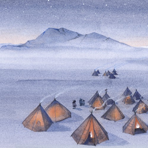 Pencil artwork with the title 'Yuka and the Universe by Wade F. Wilson'