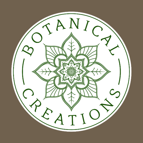 Botanical logo with the title 'Create a geometric design inspired by the universe for Botanical Creations'