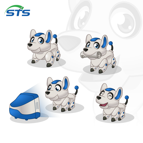 Doll design with the title 'Mascot Design for Watchdog Monitoring Software'