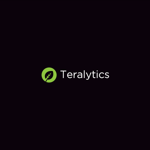 Green tech logo with the title 'Iconic logo for TERALYTICS'