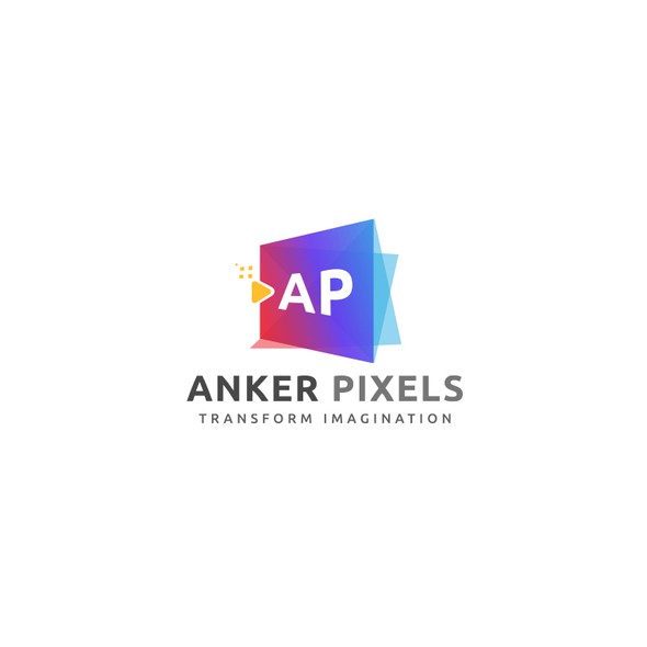 Wall logo with the title 'anker pixels'