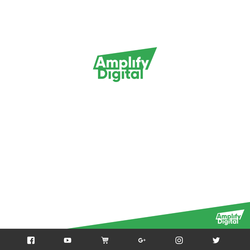 Digital marketing logo with the title 'Concept for Amplify Digital'