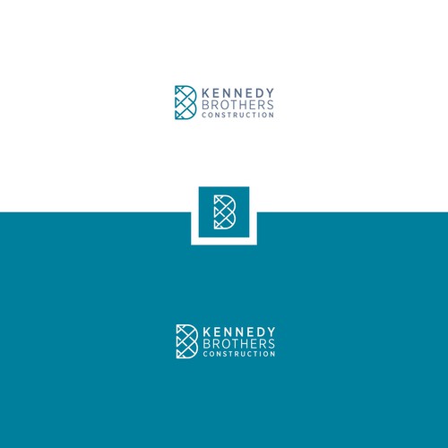 Construction design with the title 'B letter concept logo'