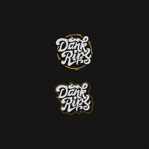 Hand-lettered logo with the title 'Dank Rips'