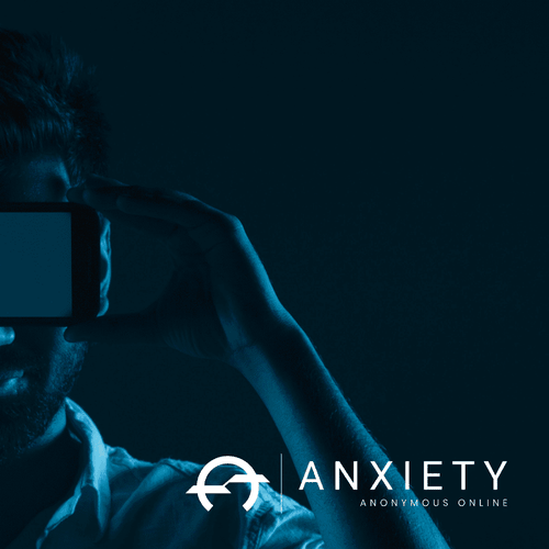 Adobe icon logo with the title 'Anxiety Anonymous Logo'
