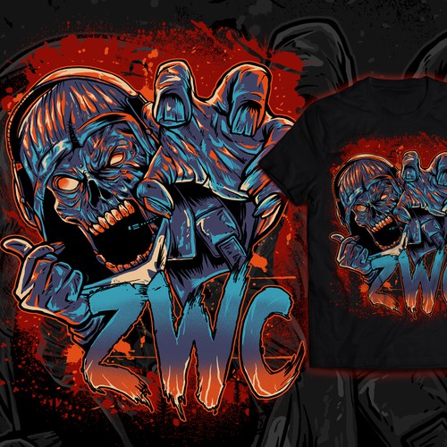 Gaming t-shirt with the title 'ZWC'