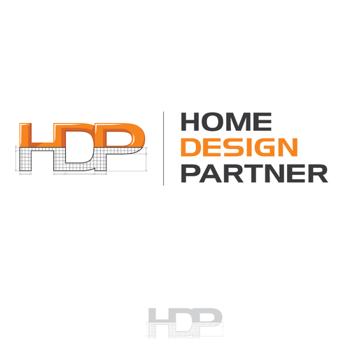 Home design logo with the title 'Logo for HOME DESIGN PARTNER'