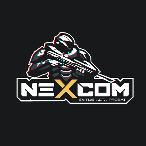 Gaming logo with the title 'The Nexcom LOGO'
