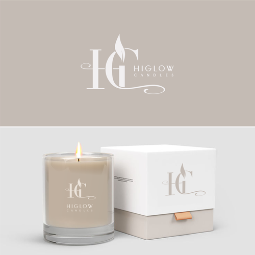 Drawing design with the title 'Higlow candles'