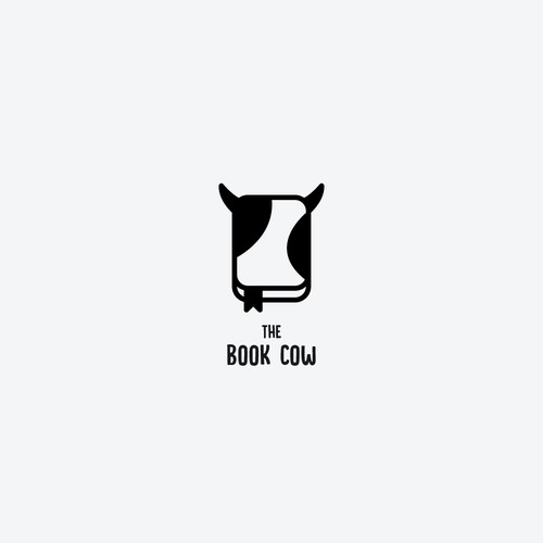 Comic logo with the title 'The Book Cow - for SALE!'