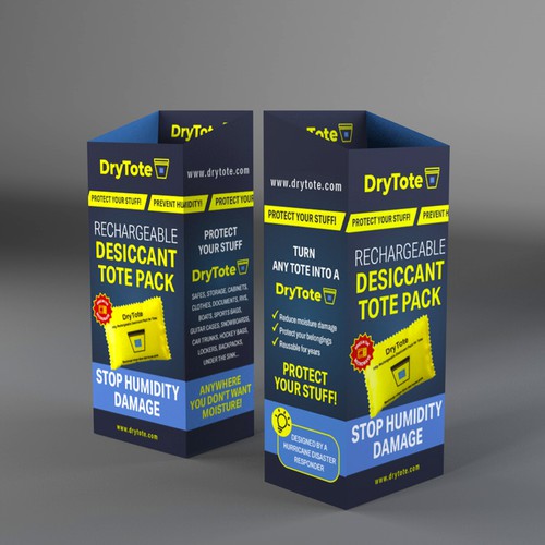 Retail box packaging with the title 'Retail Cardboard Dump Bin design'