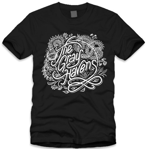 Floral t-shirt with the title 'Eden'