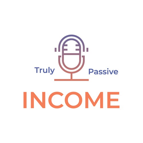 Podcast brand with the title 'Podcast logo line art '