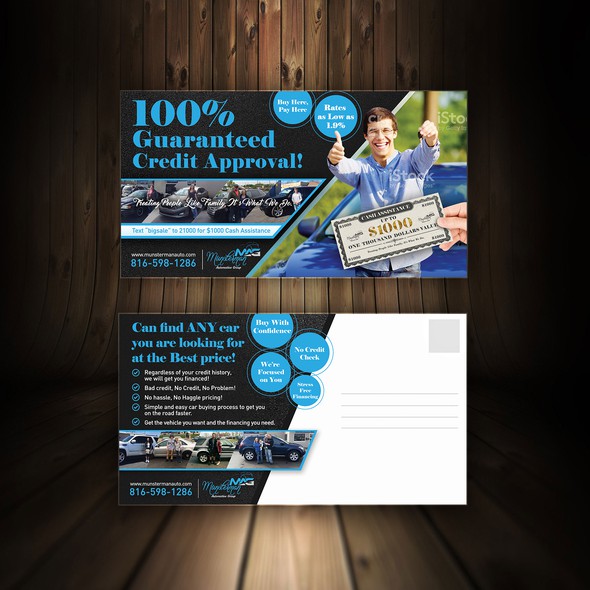 Promotional design with the title 'Car Dealership needs a Powerful Sale Flyer'