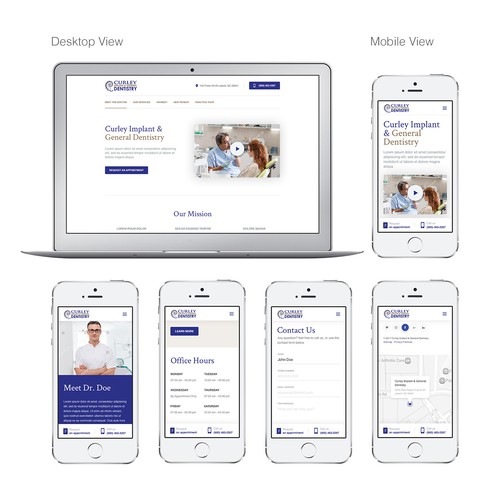 Dental website with the title 'Dentist Website'