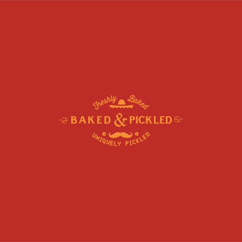 Mexican restaurant logo with the title 'Baked & Pickled'