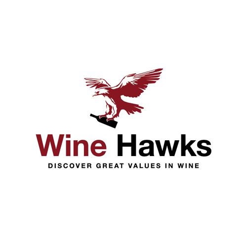 Eagle logo with the title 'Wine community logo'