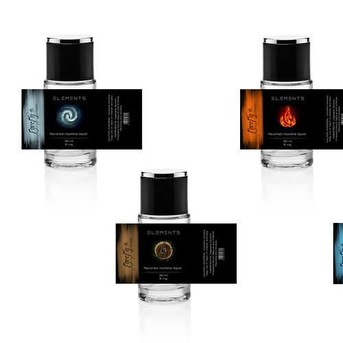 Element design with the title 'Ejuice label'