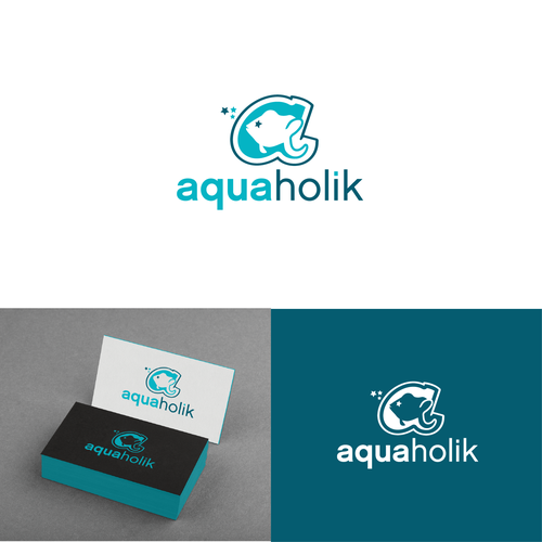 Aqua logo with the title 'AquaHolik'