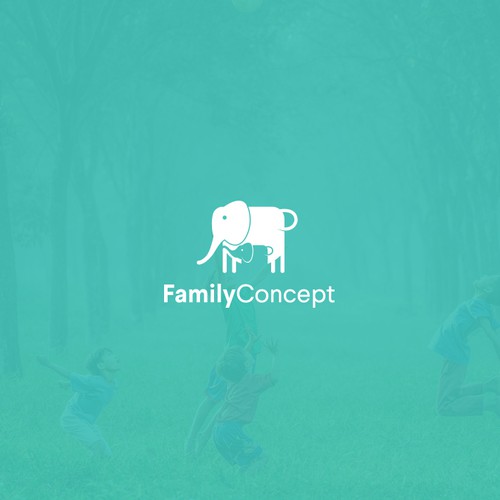 Childcare logo with the title 'Logo design for Family Concept'