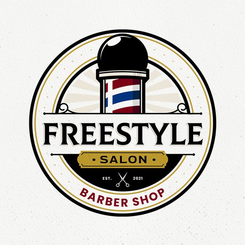 Salon logo with the title 'Logo for fancy barber'