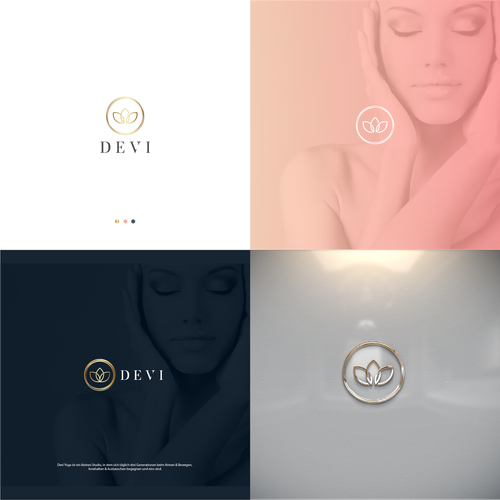 3D logo with the title ' logo for yoga company.'