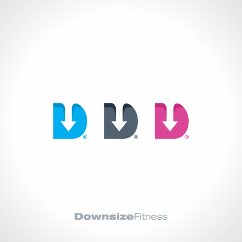 D design with the title 'Downsize Fitness'