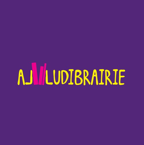 Library logo with the title 'Visual identity for bookstore'